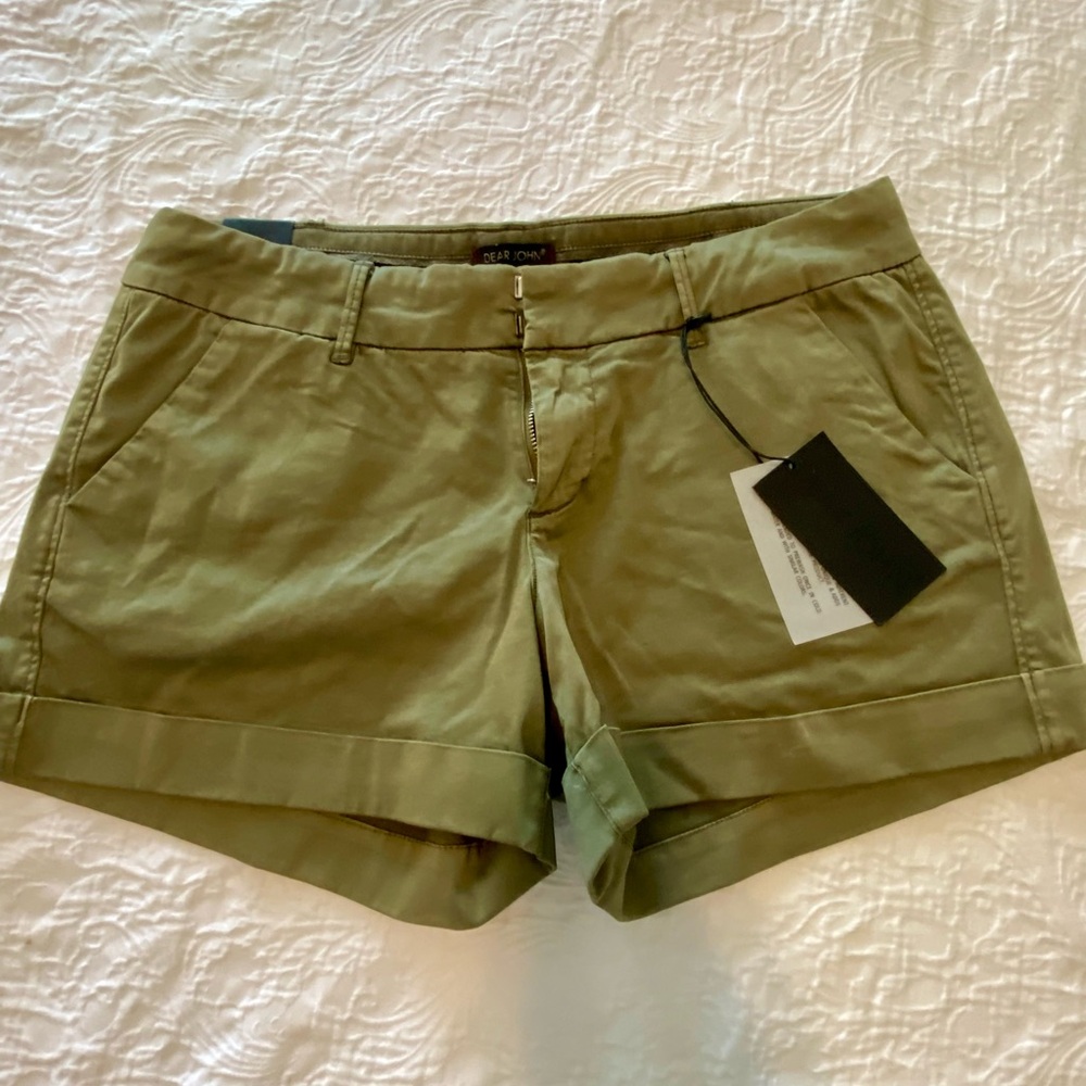 NWT! Dear John Olive Green Women's Shorts. Size 32